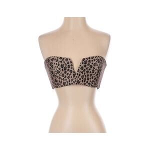 Reformation Resort Leopard Cheetah Bandeau Crop Safari Swim Top Size Medium